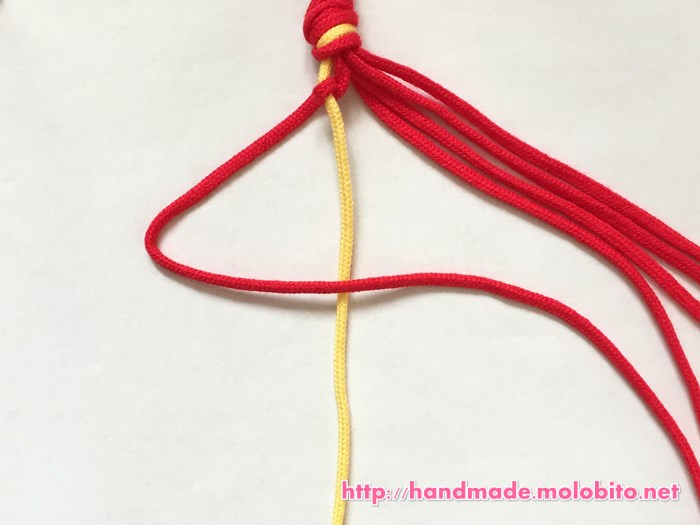 横巻き結びの編み方手順7