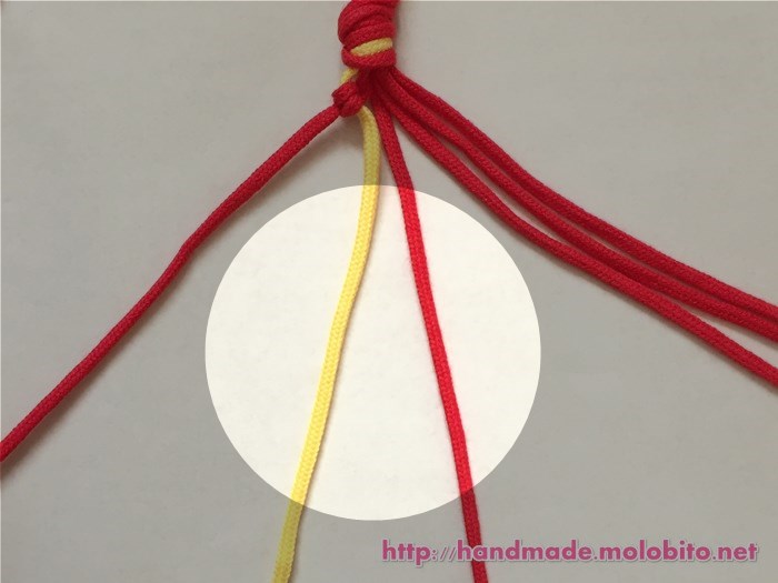 横巻き結びの編み方手順11