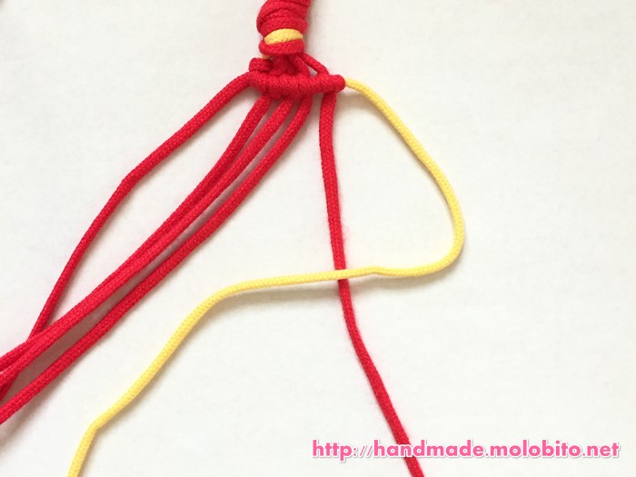 横巻き結びの編み方手順15