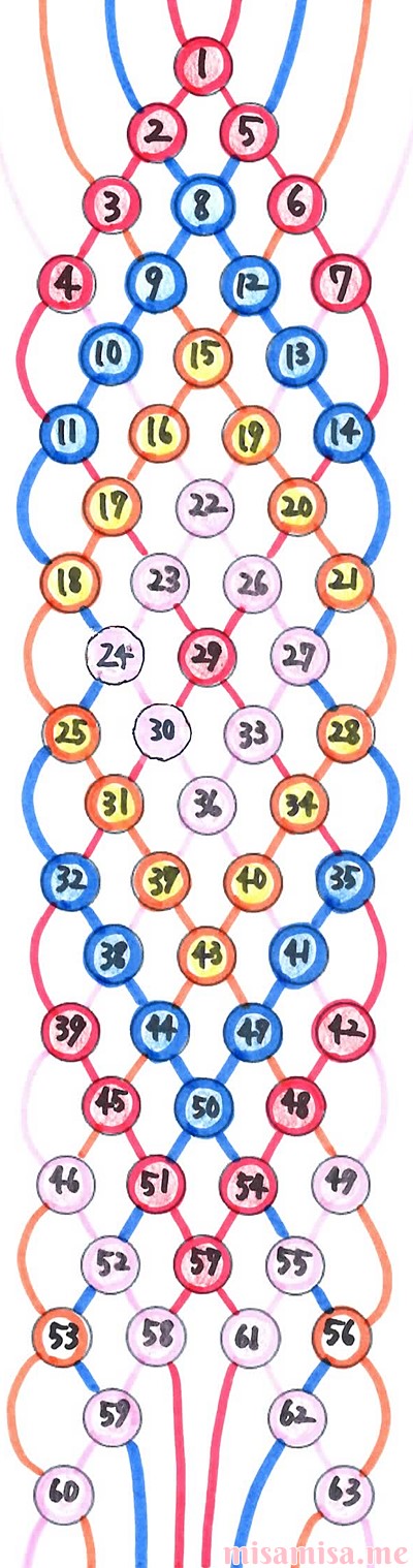 ダウンロード済み ミサンガ 図案 作り方 無料の折り紙画像